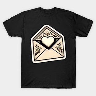 Valentine's Day Sticker - Love Letter T-Shirt